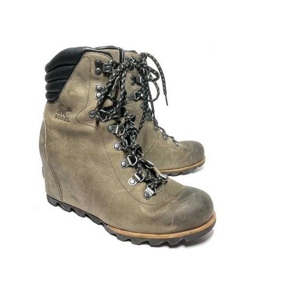 Sorel Women Conquest Wedge Mid Calf Boot Size 9 K128 - Picture 9 of 9